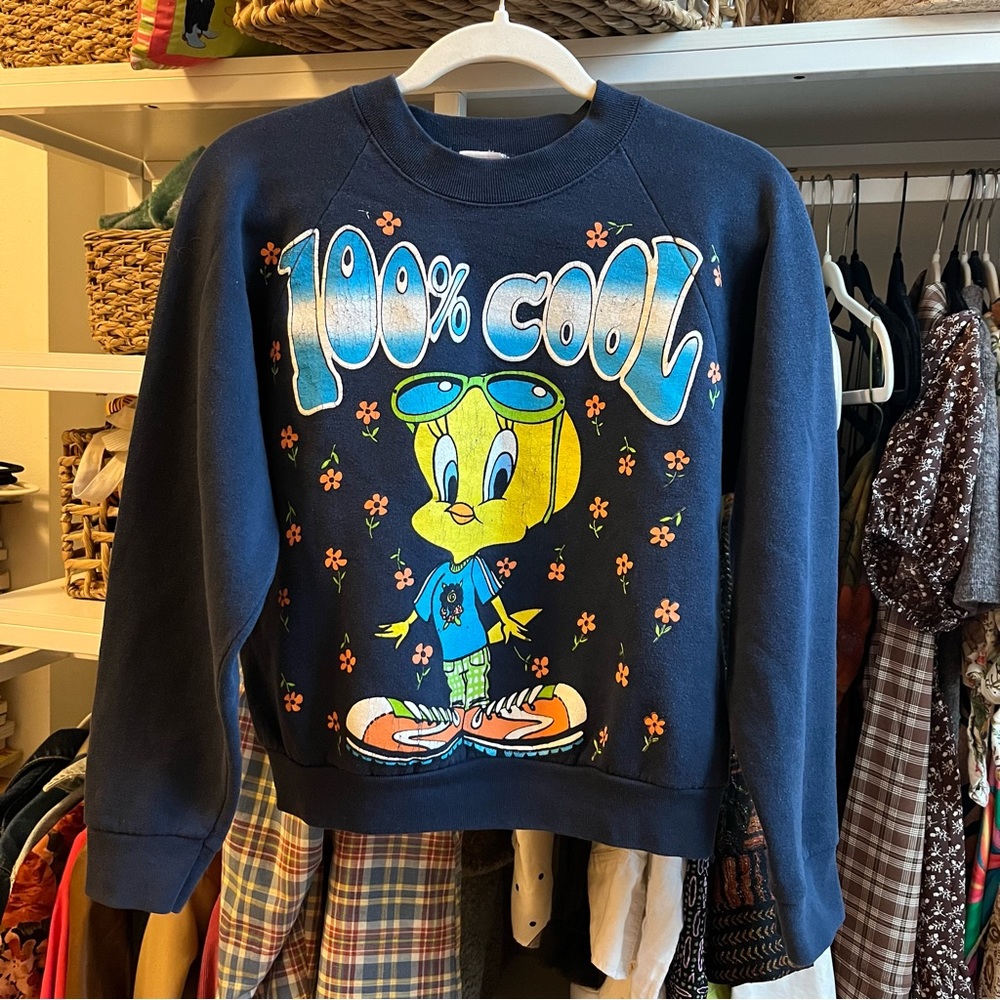 Vintage Tweety Looney Tunes Sweatshirt - 100% Cool